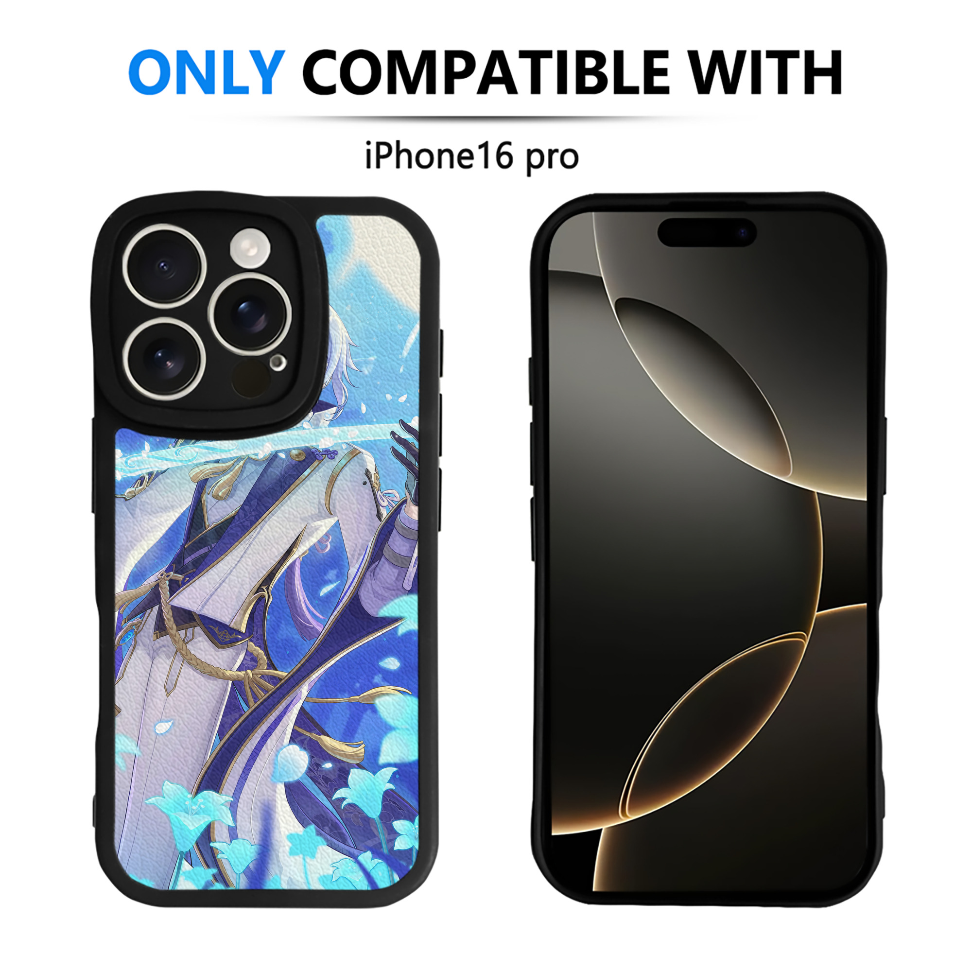 げんし神 genshin 【iPhone 16シリーズ対応】シリコンスマホケース（レザー調） 材質：シリコン